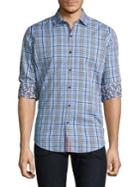 Robert Graham Plaid Cotton Casual Button-down Shirt