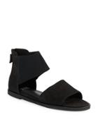 Eileen Fisher Sign Tumbled Nubuck Leather Sandals