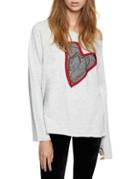 Sanctuary Heartbreaker Cotton Sweatshirt