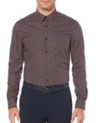 Perry Ellis Optical Mini-ribbon Stripe Button-down Shirt