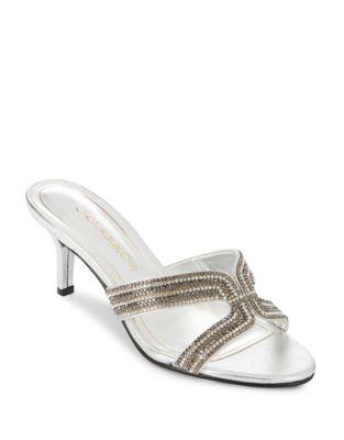 Caparros Cynthia Embellished Leather Sandals