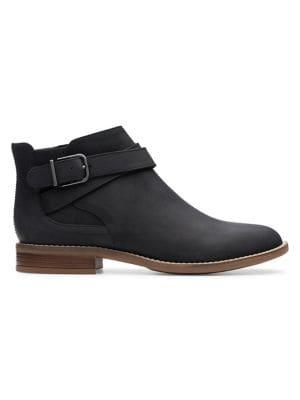 Clarks Camzin Hale Leather Booties