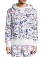Champion Century Printed Cotton-blend Fleece Hoodie