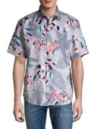 Tommy Bahama Deco Palm-print Short-sleeve Shirt