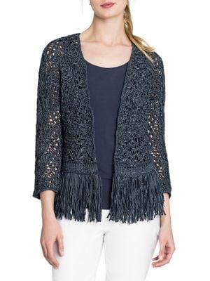 Nic+zoe Fiji Waves Fringe Jacket