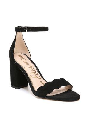 Sam Edelman Odila Scalloped Suede Slingbacks