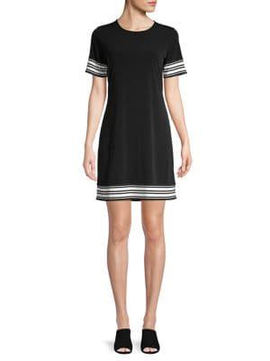 Michael Michael Kors Petite Border Shift Dress