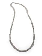 A.b.s. By Allen Schwartz Pave Rondelle Link Chain Necklace