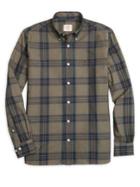 Brooks Brothers Red Fleece Garment Dyed Plaid Button Front Shirt