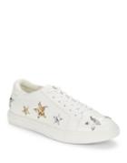 Kenneth Cole New York Leather Sequin Star Sneakers