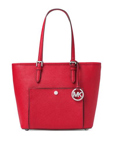 Michael Michael Kors Zippered Saffiano Leather Tote