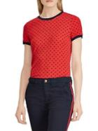 Lauren Ralph Lauren Polka Dot Jersey Tee