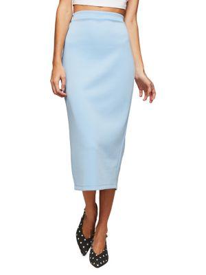 Miss Selfridge Scuba Midi Pencil Skirt