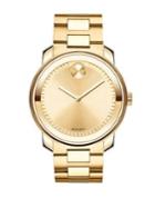 Movado Bold Bold Yellow Gold Stainless Steel Watch