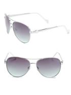 Jessica Simpson 60mm Aviator Sunglasses