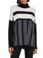 Bcbgmaxazria Oversized Striped Wool-blend Sweater
