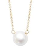 Dogeared Goldplated 6mm White Pearl Pendant Necklace