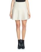1 State Pleated Cotton Mini Skirt