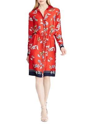 Lauren Ralph Lauren Floral-print Long-sleeve Shirtdress