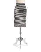 Vince Camuto Striped Pencil Skirt