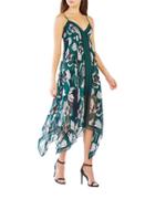 Bcbgmaxazria Tulip Printed Sheer Dress