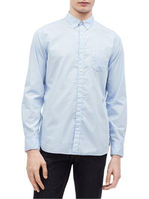Calvin Klein Monogram Striped Button-down Shirt