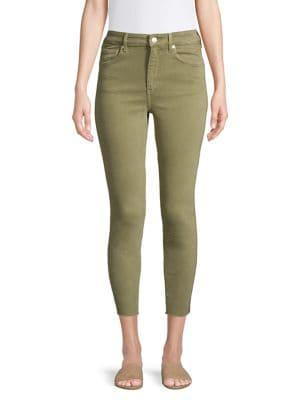 Free People Raw Hem Stretch Jeans