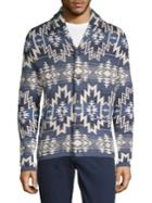 Lucky Brand Southwestern Shawl Button Sweater