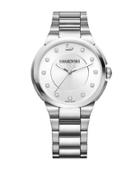 Swarovski City Stainless Steel White-dial Bracelet Watch