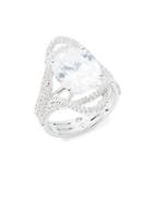 Nadri Cubic Zirconia Pave And Oval Ring