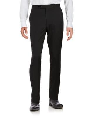 Kenneth Cole Reaction Wool-blend Straight-leg Pants