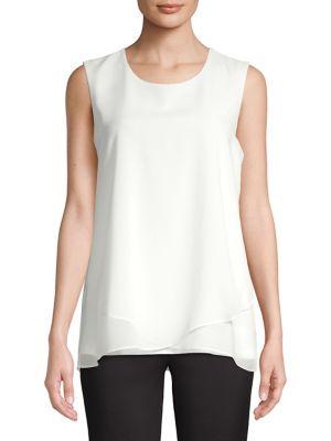 Calvin Klein Tiered Hem Sleeveless Top