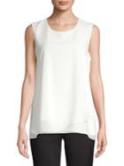 Calvin Klein Tiered Hem Sleeveless Top