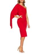 Quiz One-shoulder Knee-length Dress