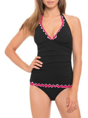 Profile By Gottex Coquette Halter Tankini Swim Top