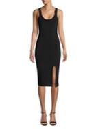Bailey 44 Buckled Shoulder Sheath Dress