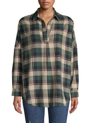 French Connection Plaid Cotton-blend Shirt