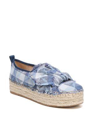 Sam Edelman Cabrera Gingham Denim Espadrilles