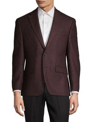 Lauren Ralph Lauren Classic-fit Windowpane Wool Sportcoat