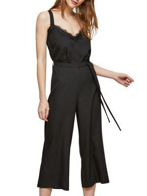 Miss Selfridge Lace Trim Culotte Jumpsuit