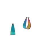 Bcbgeneration Sculptural Wide Rainbow Hoop Earrings