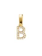 Michael Kors Sterling Silver & Pave Crystal Letter Charm