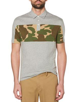 Original Penguin Camo Block-print Polo Shirt