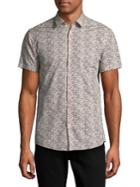 Selected Homme Slim-fit Fine Floral Short-sleeve Shirt