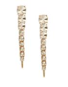 Oscar De La Renta Stone-accented Linear Drop Earrings