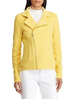 Lauren Ralph Lauren Petite Petite Slim-fit Classic Moto Jacket