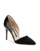 French Connection Elvia Leather & Suede D'orsay Pumps