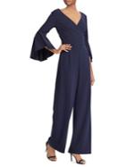 Lauren Ralph Lauren Bell-sleeve Crepe Jumpsuit