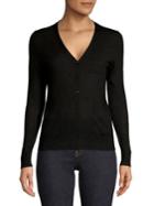 Lord & Taylor Plus Long-sleeve Merino Wool Cardigan