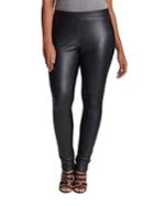 Mynt 1792 Plus Plus Seamed And Zip Coated Leggings